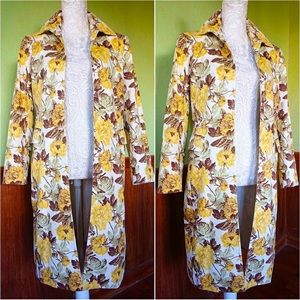 KASPER Floral Long Coat *VINTAGE*